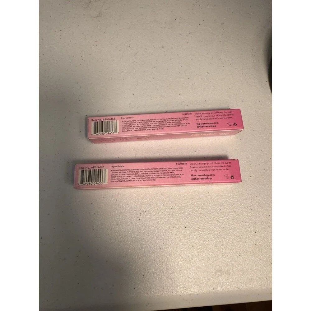 The Creme Shop Anime Eyes Mascara BLACK Lot of 2 New